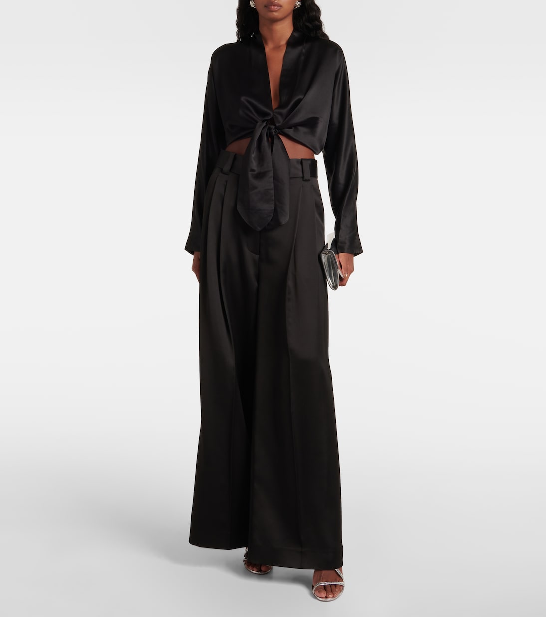 Blusa in seta con fiocco | The Sei