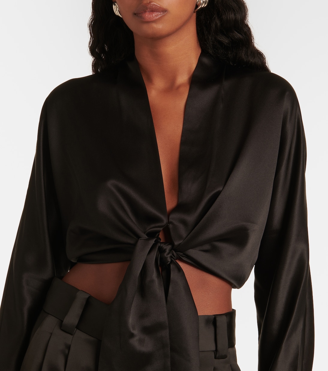 Blusa in seta con fiocco | The Sei