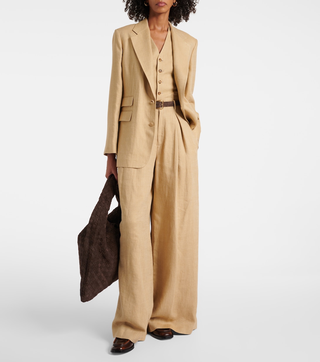 Gilet Jaiden in seta e lino | Ralph Lauren Collection