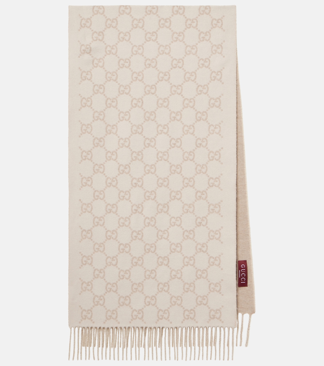 Bufanda GG de cahcemir con flecos | Gucci