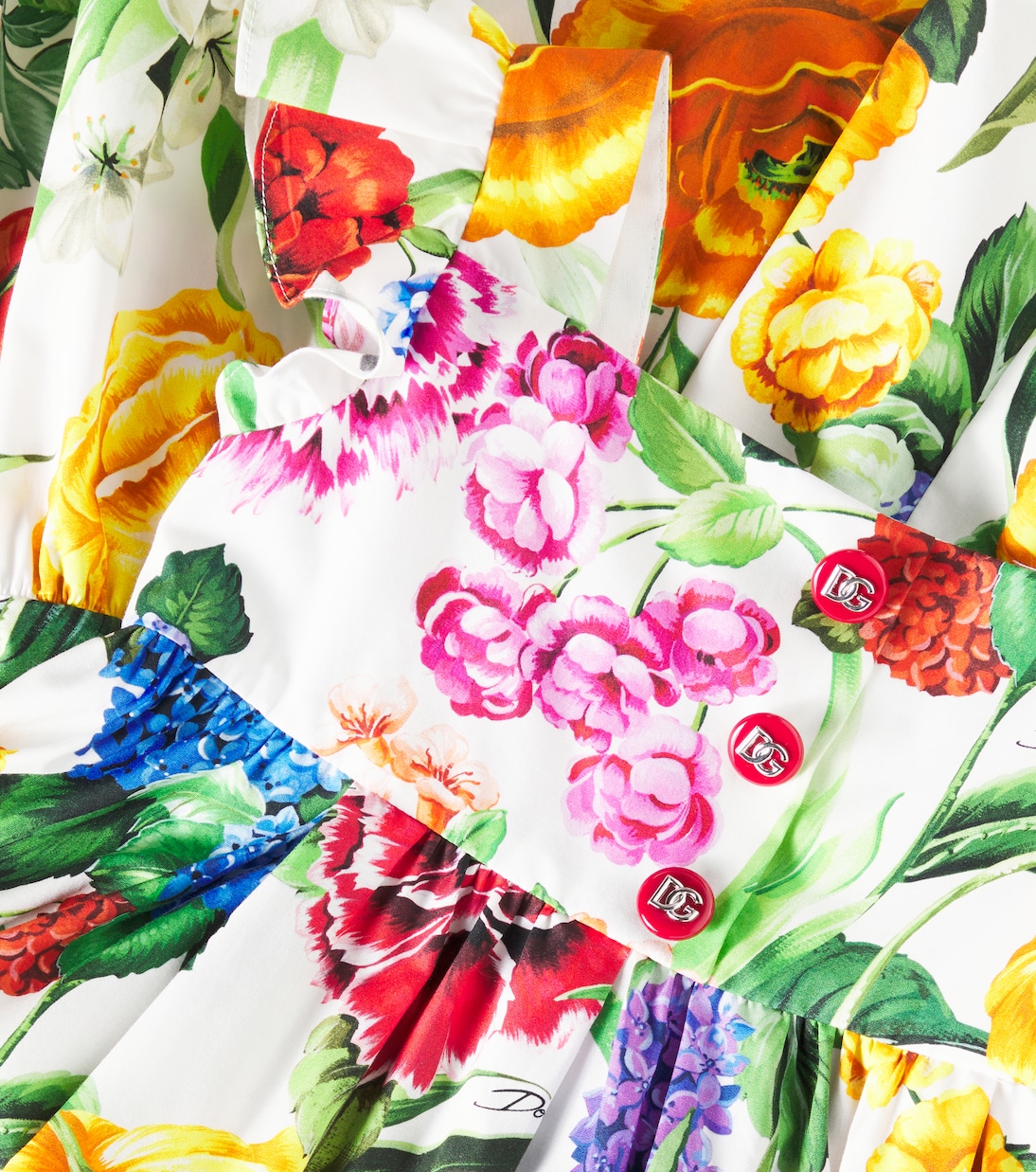 Kleid aus Baumwollpopeline | Dolce&Gabbana Kids
