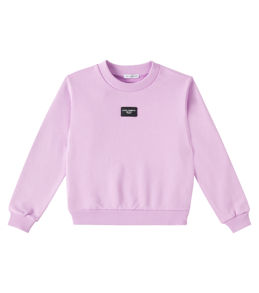 Pullover in cotone con logo | Dolce&Gabbana Kids