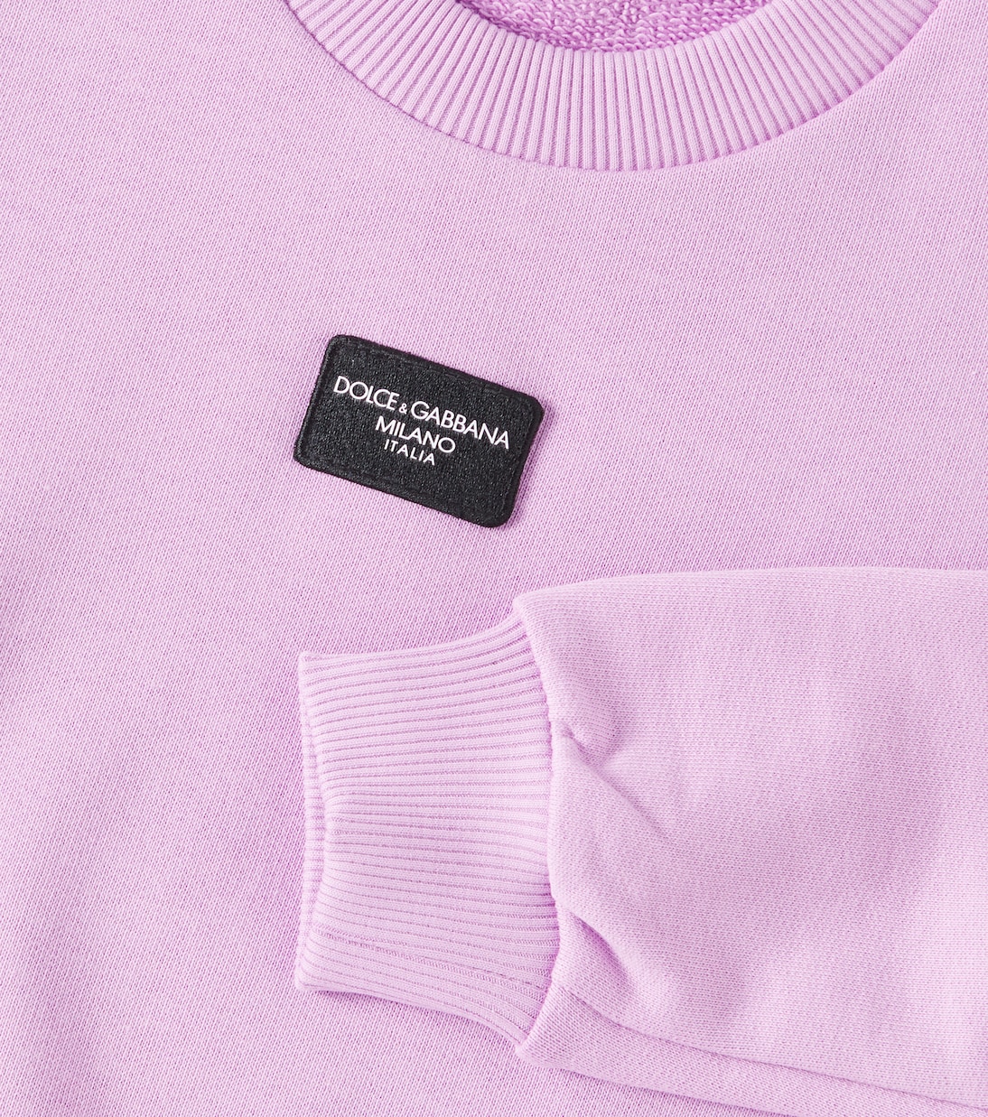 Pullover in cotone con logo | Dolce&Gabbana Kids