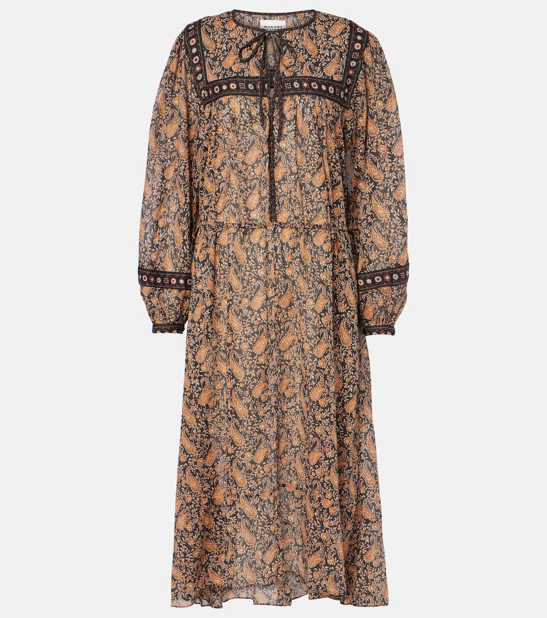 Abito midi Greila in voile di cotone | Marant Etoile
