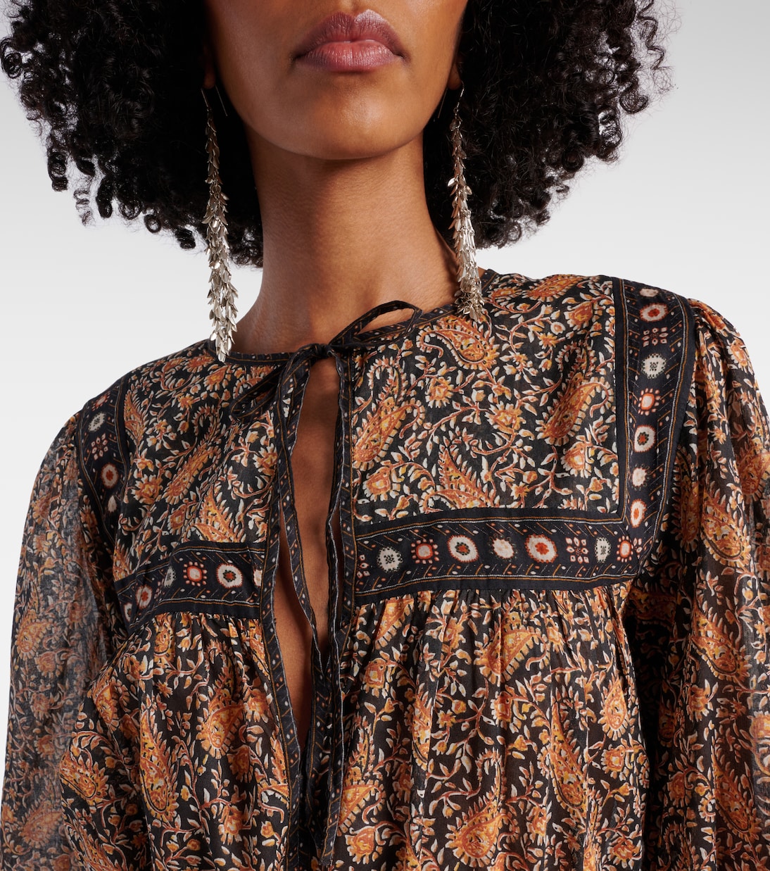 Abito midi Greila in voile di cotone | Marant Etoile