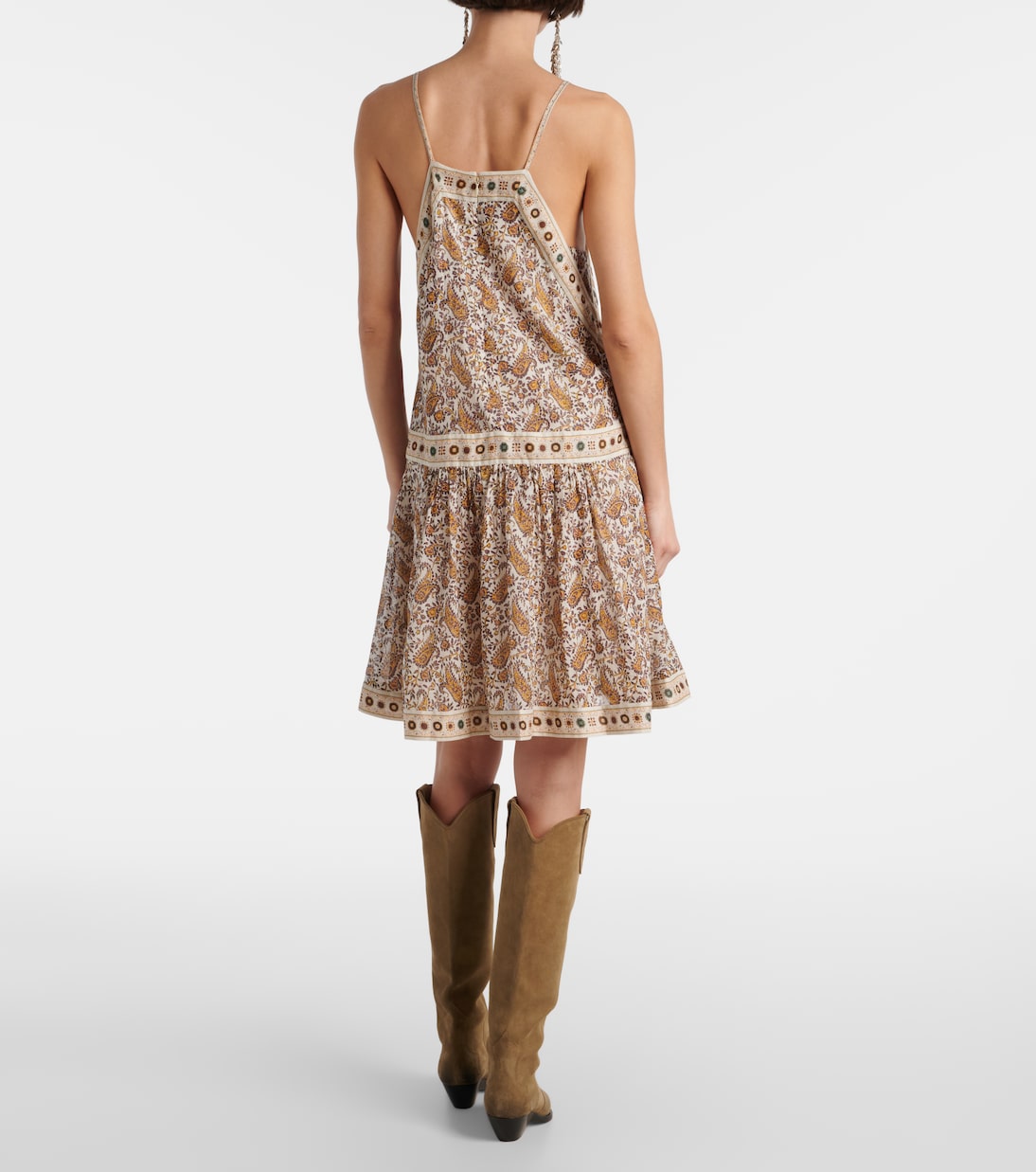 Abito corto Danielle in cotone con stampa | Marant Etoile