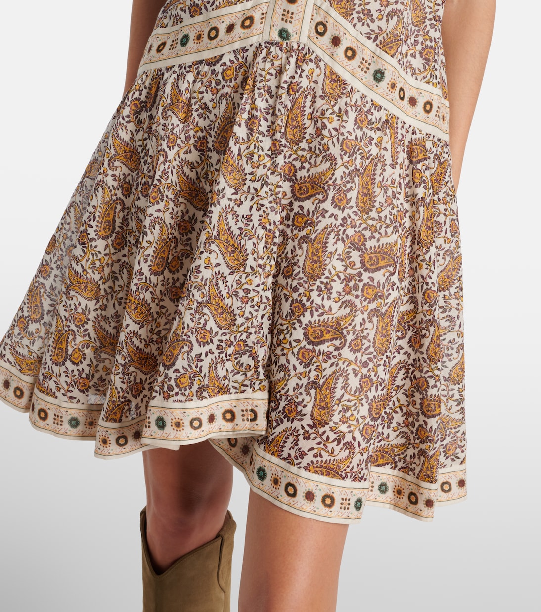 Abito corto Danielle in cotone con stampa | Marant Etoile