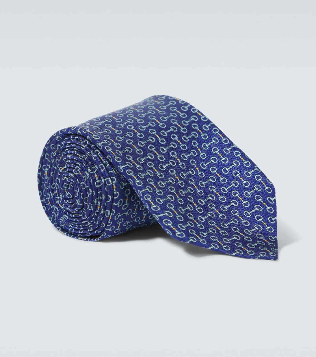 Cravatta Horsebit in seta jacquard | Gucci