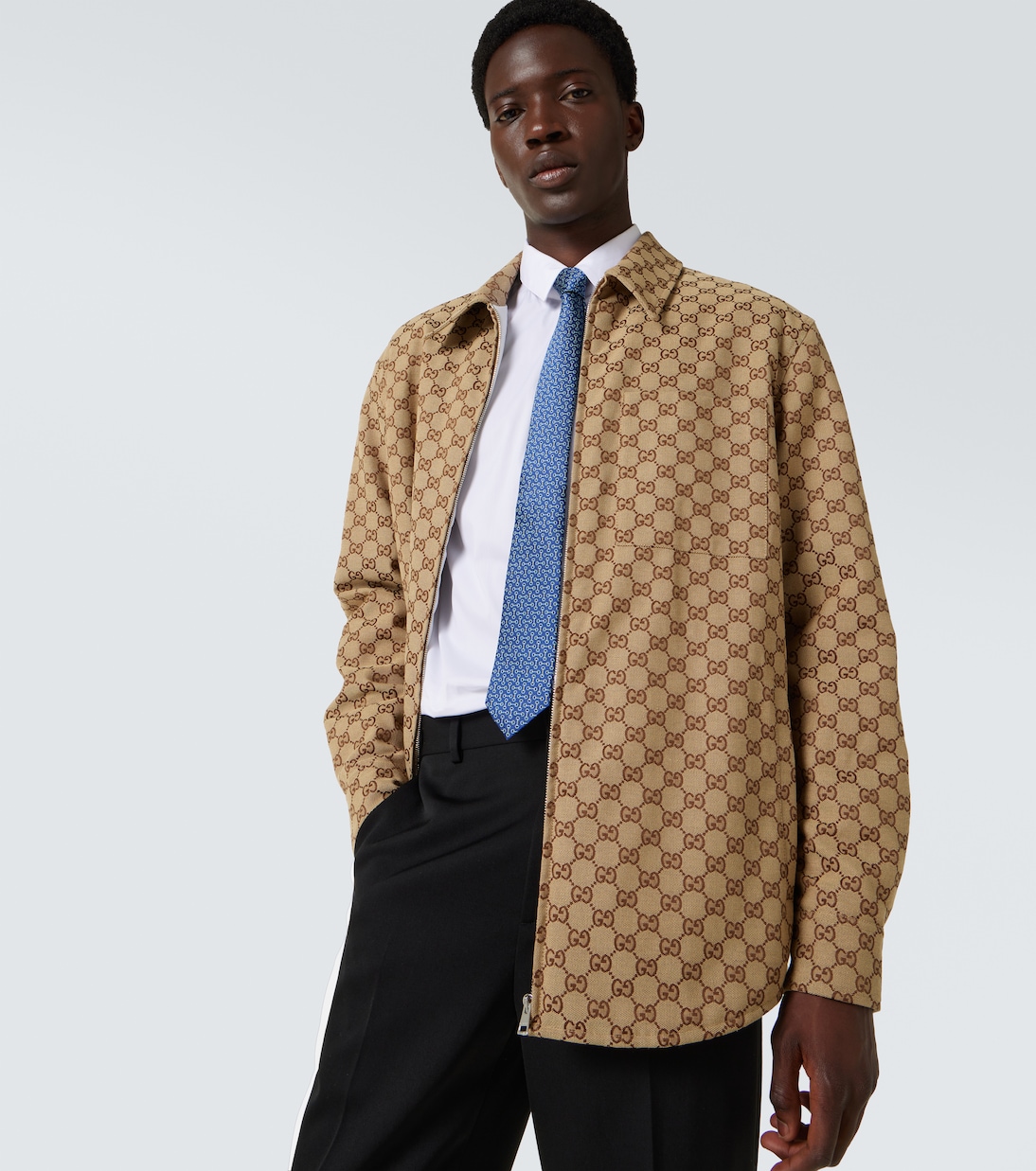 Cravatta Horsebit in seta jacquard | Gucci
