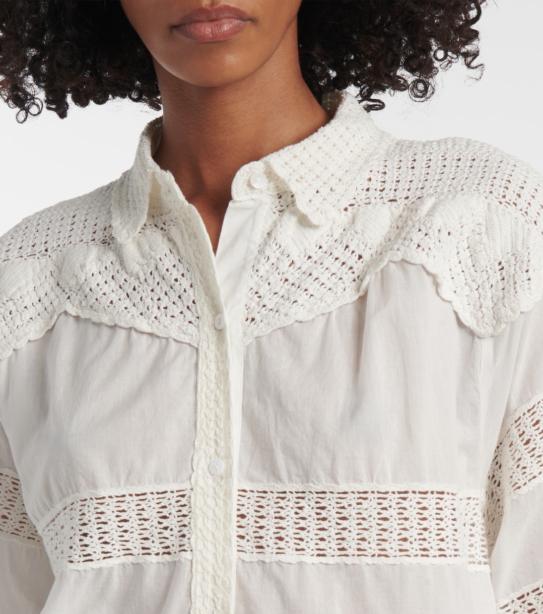 Camicia Amal in crochet di cotone | Ulla Johnson