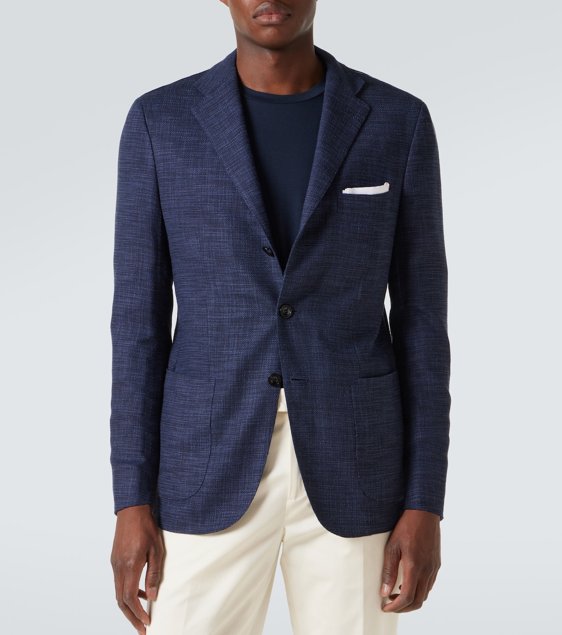 Blazer en mezcla de lana, seda y algodón | Kiton