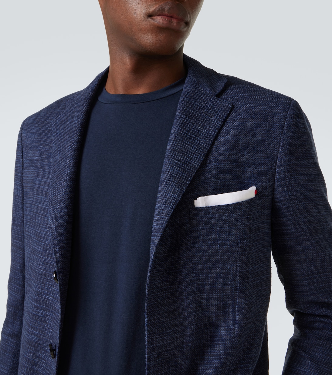 Blazer en mezcla de lana, seda y algodón | Kiton