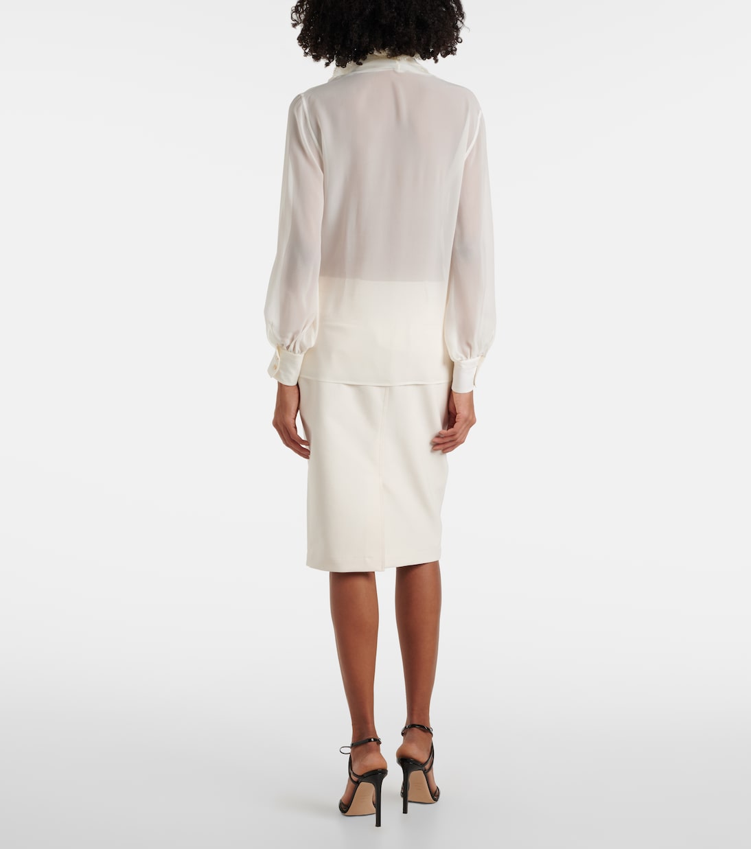 Blusa in seta con volant | Tom Ford