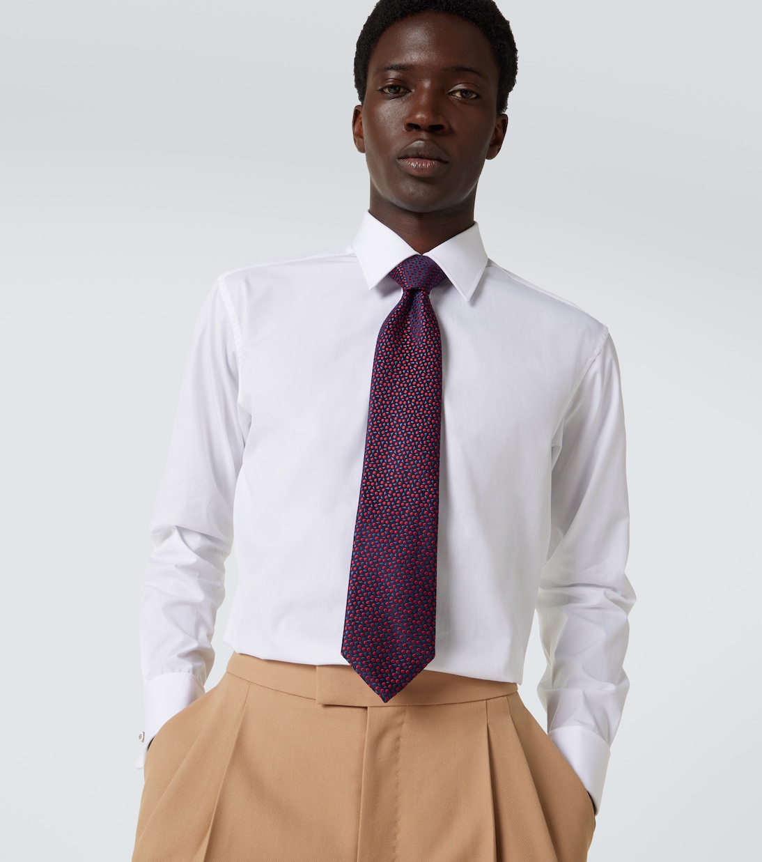 Cravatta in seta a pois | Charvet