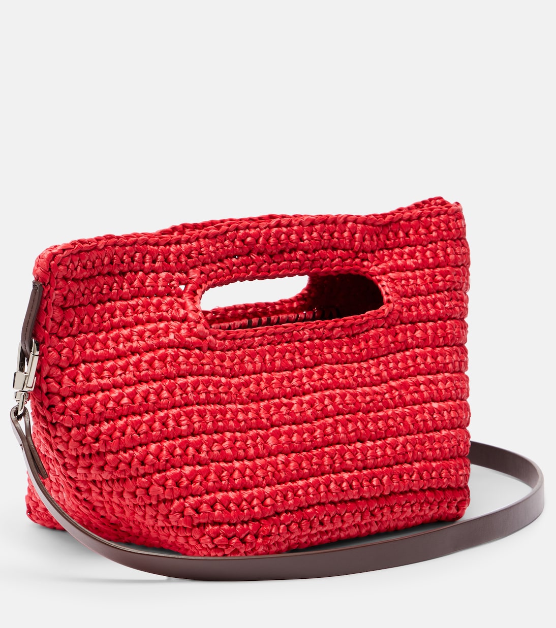 Via Dei Giardini 15 raffia-effect tote bag | The Attico