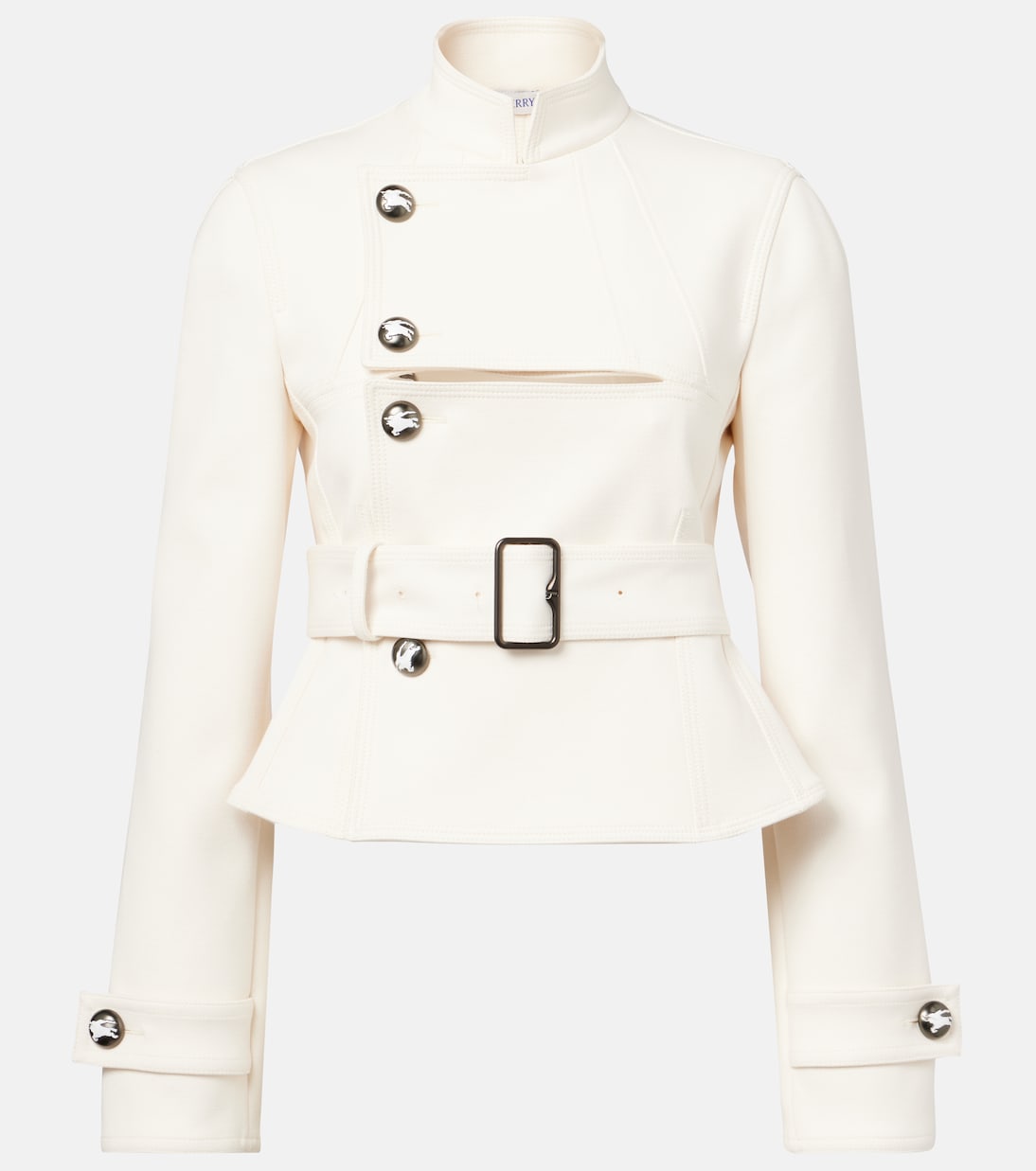 Giacca con cut-out e cintura | Burberry
