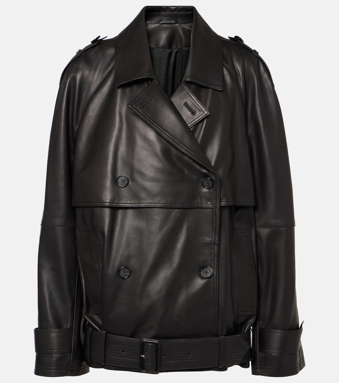 Oversize-Lederjacke | Toteme