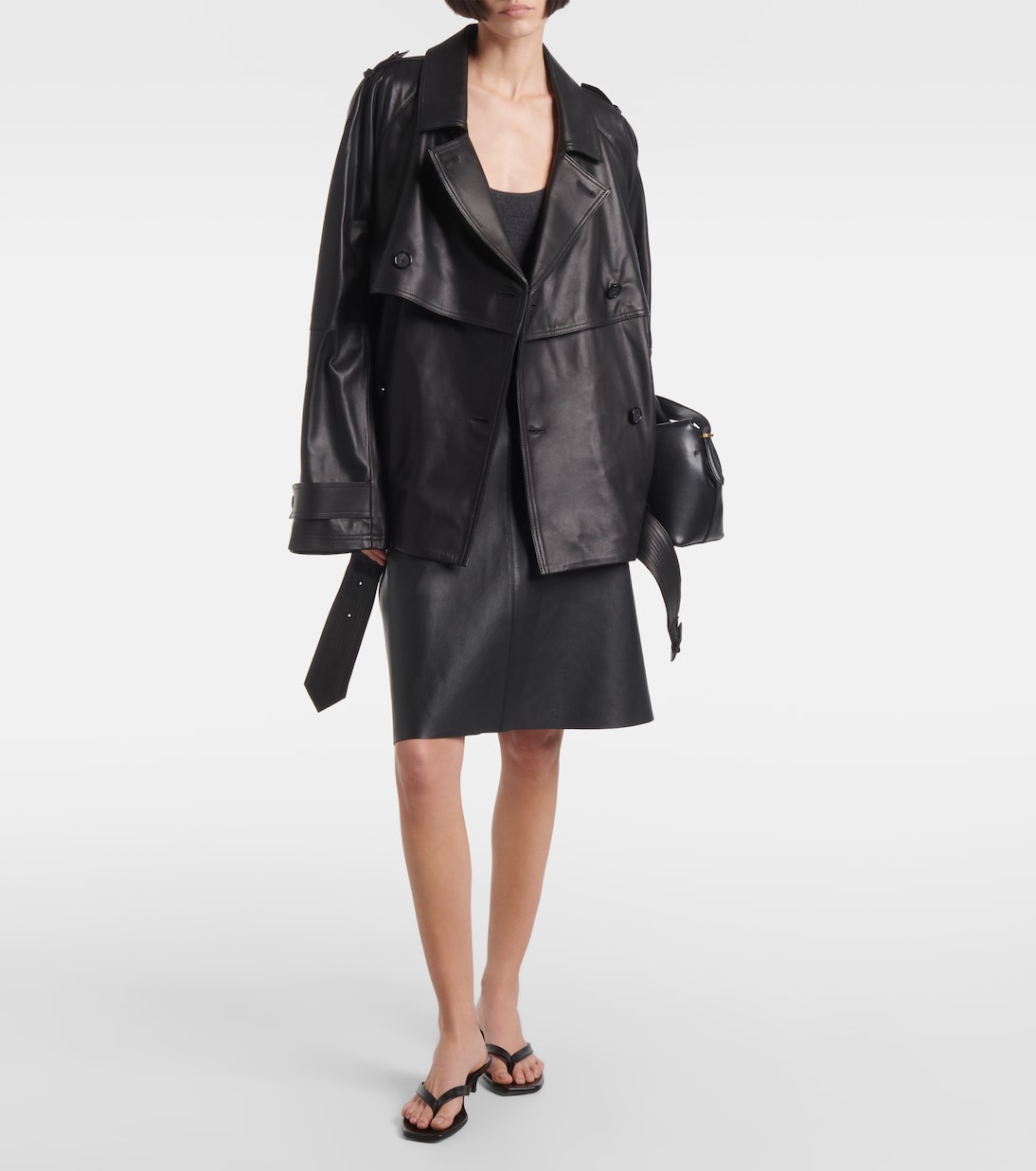 Oversize-Lederjacke | Toteme