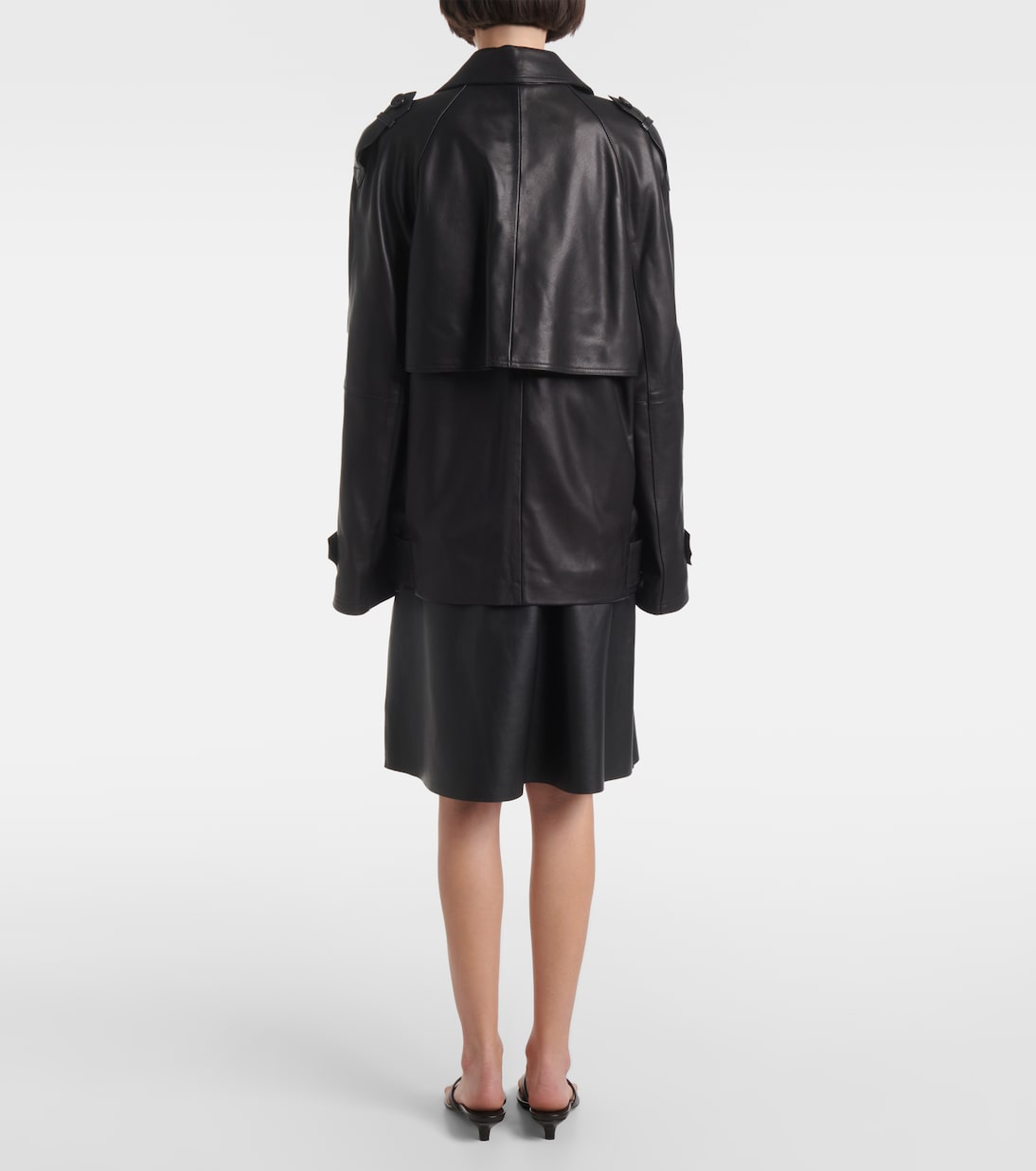 Oversize-Lederjacke | Toteme