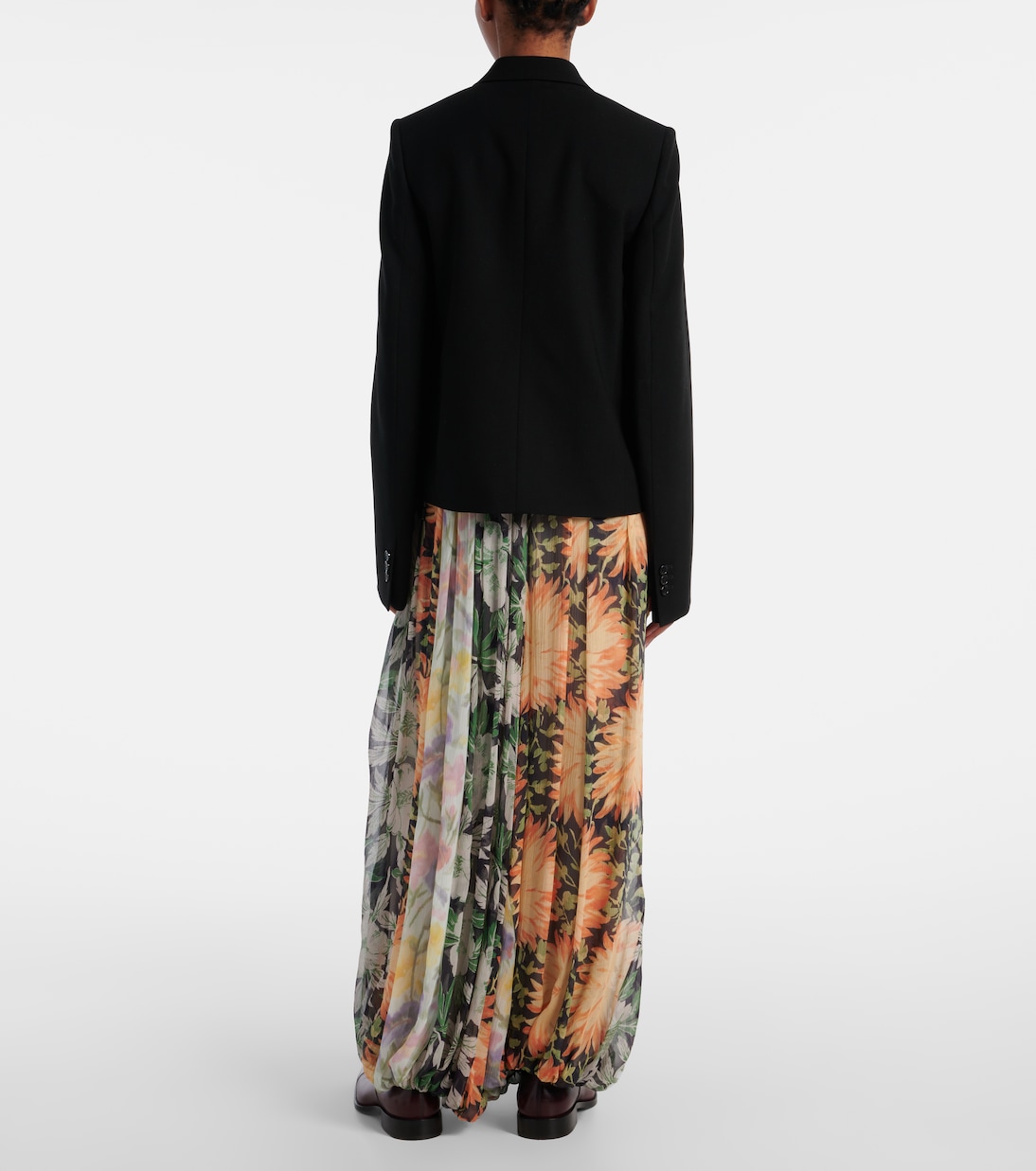Blazer in lana con raso | Loewe