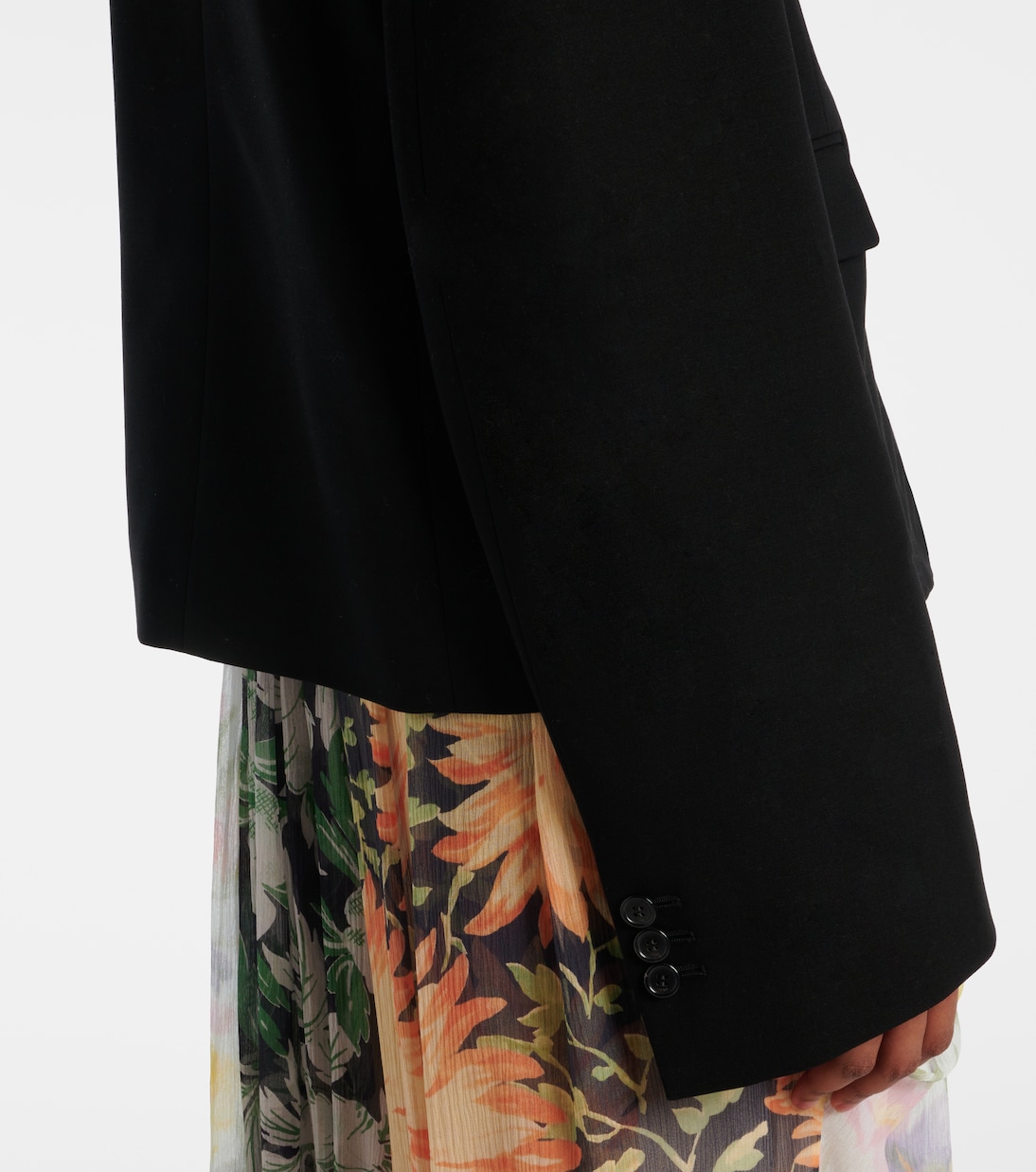 Blazer in lana con raso | Loewe