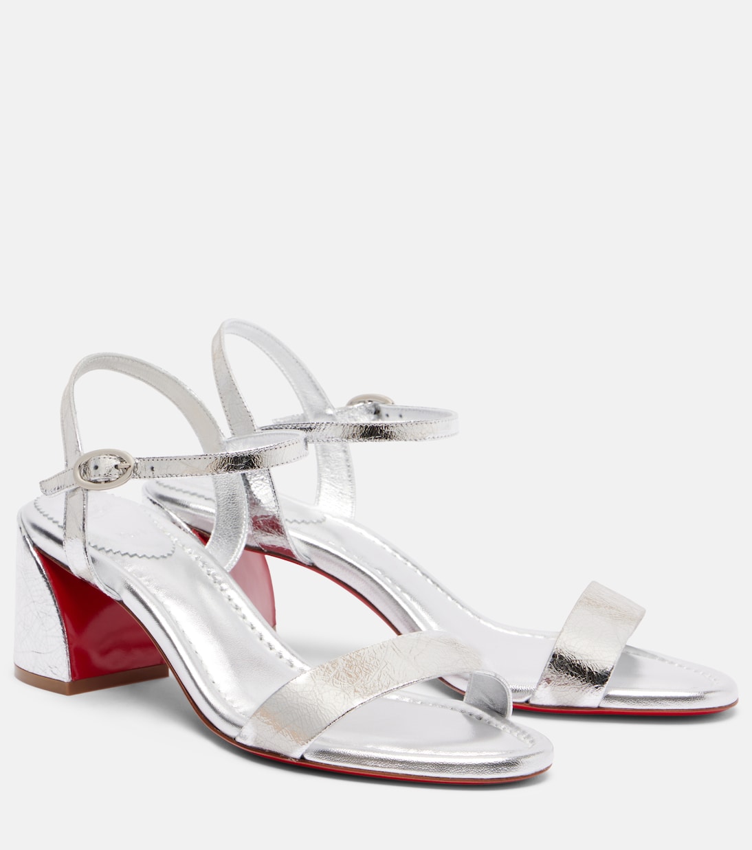 Miss Jane 55 metallic leather sandals | Christian Louboutin
