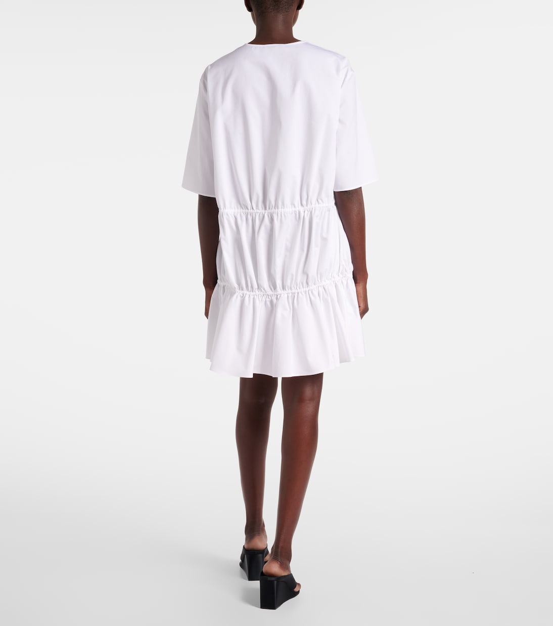 Tiered cotton minidress | Alaïa