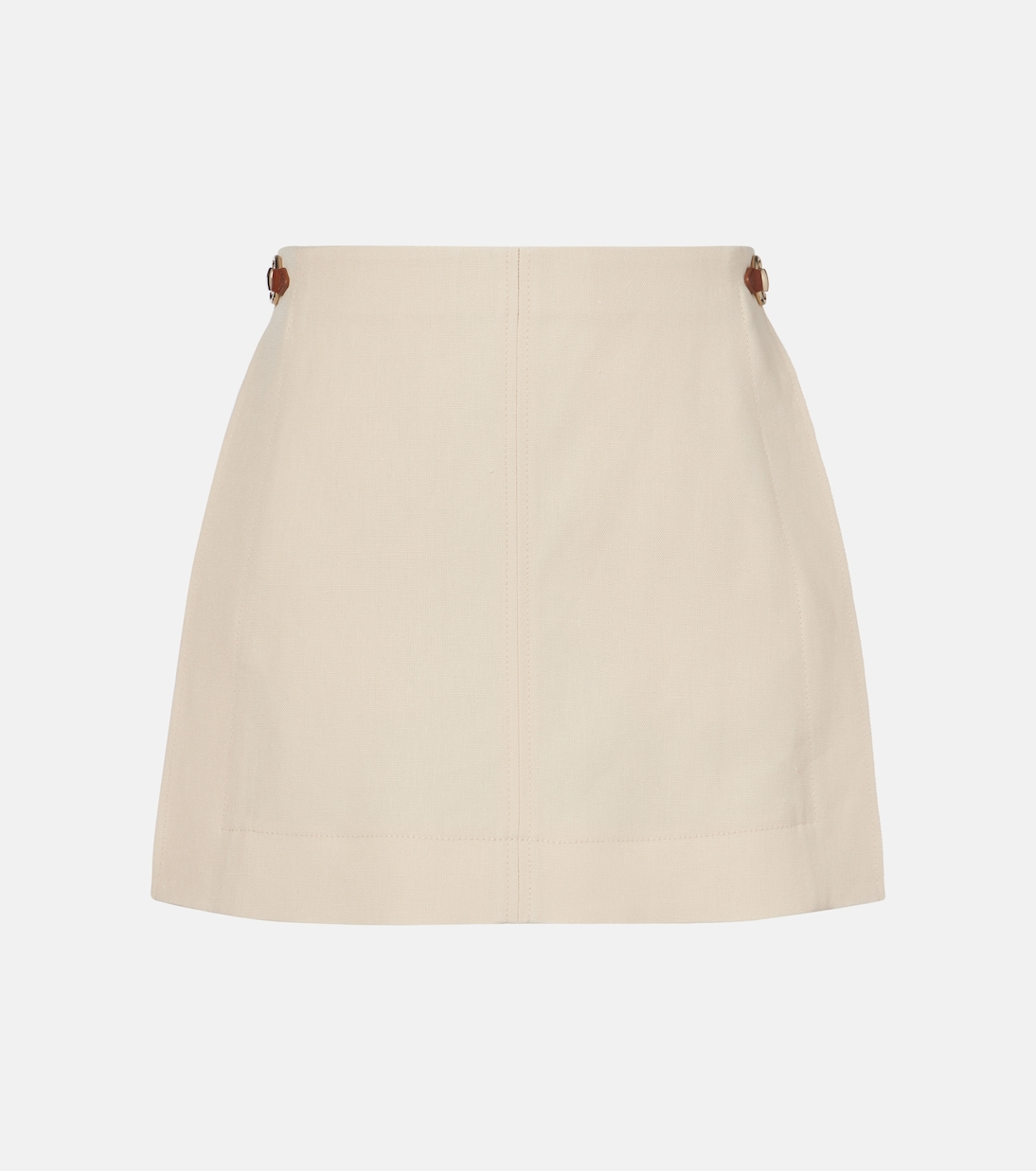 Minigonna Horsebit in canvas di lino | Gucci