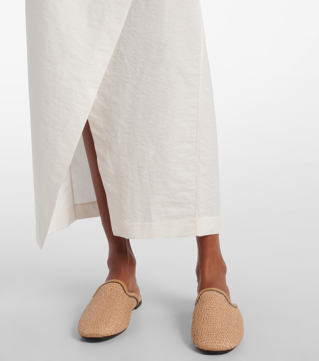Wickelkleid Monili aus einem Baumwollgemisch | Brunello Cucinelli
