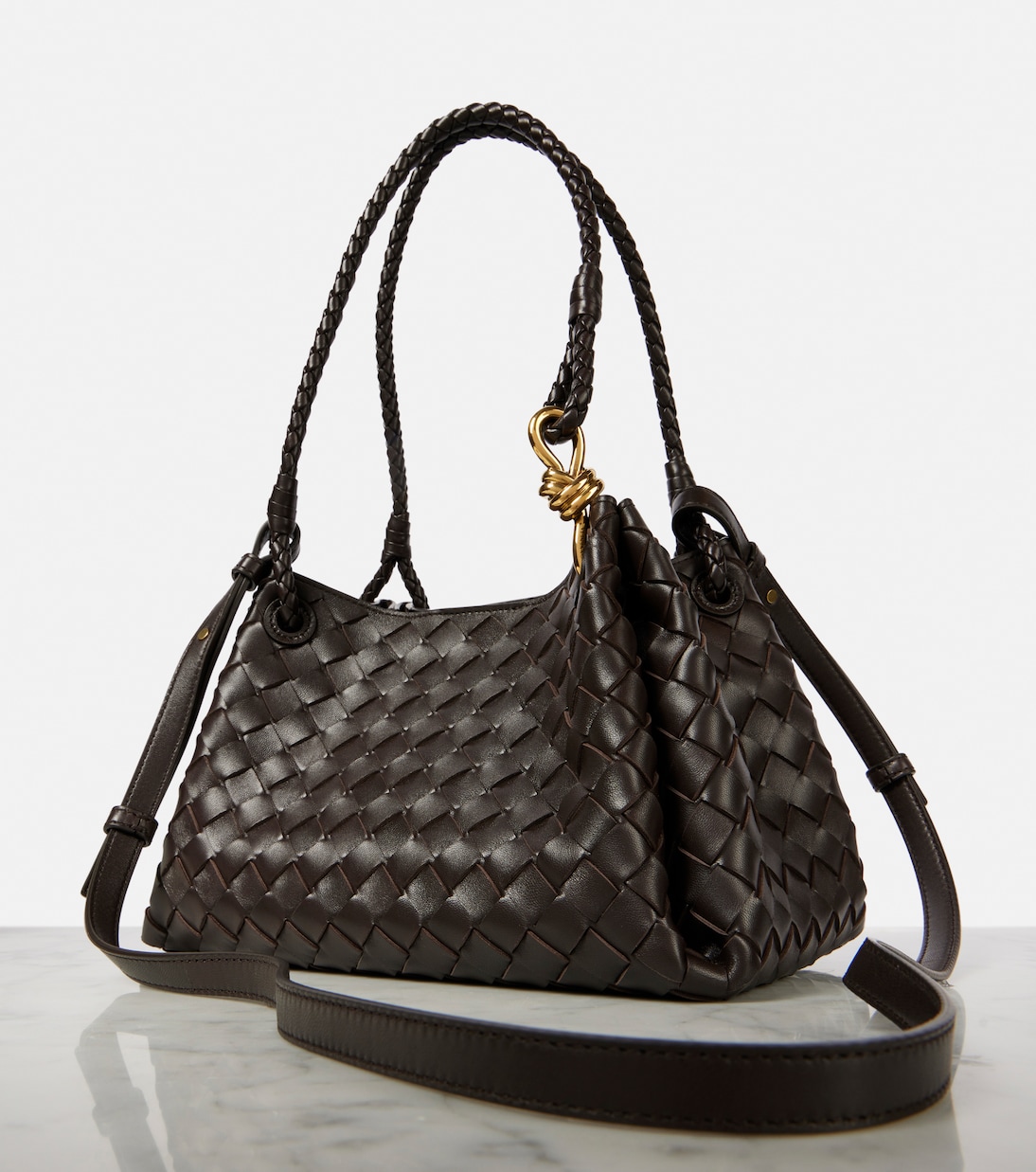 Tote Parachute Medium aus Leder | Bottega Veneta
