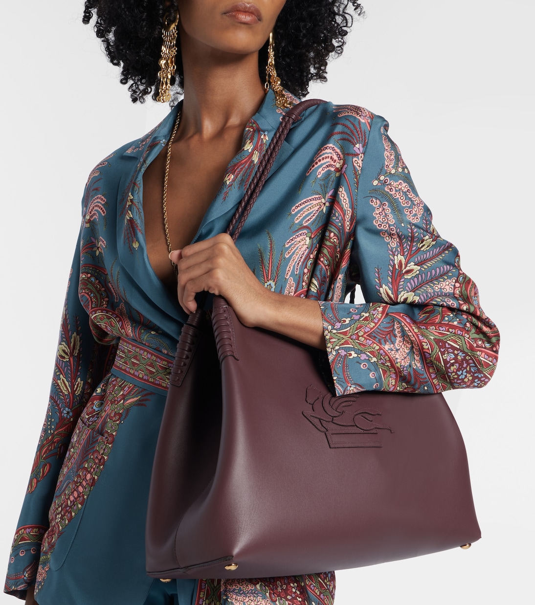 Schultertasche Libra Medium aus Leder | Etro