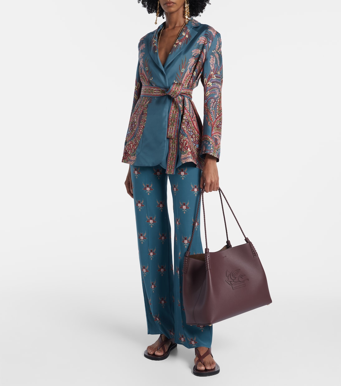 Schultertasche Libra Medium aus Leder | Etro