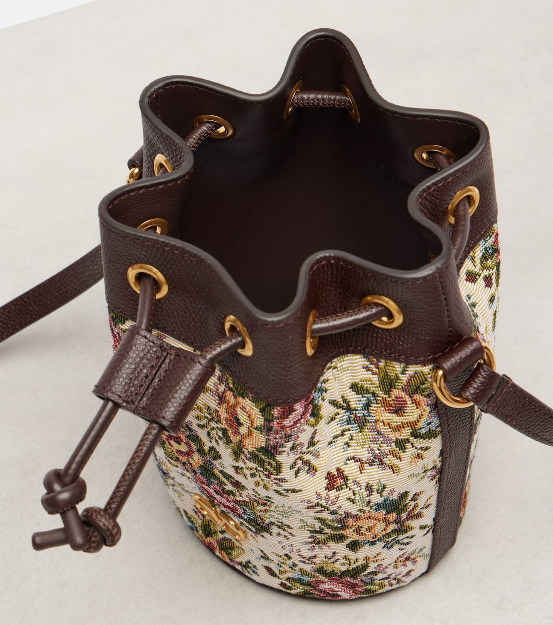 VLogo Signature Small canvas bucket bag | Valentino Garavani