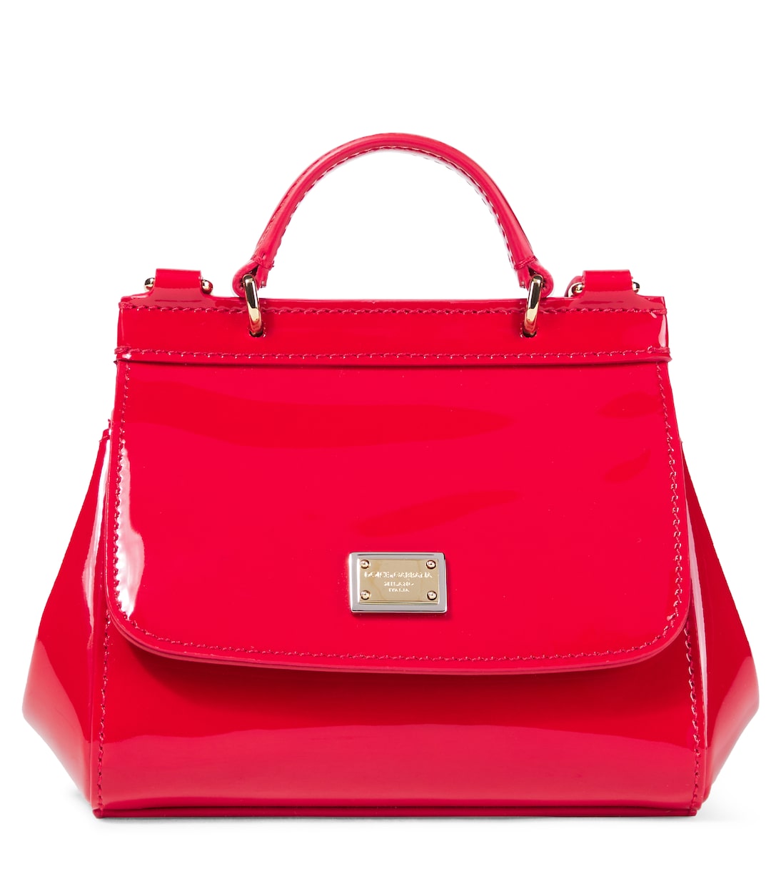Sicily Mini patent leather tote bag | Dolce&Gabbana Kids