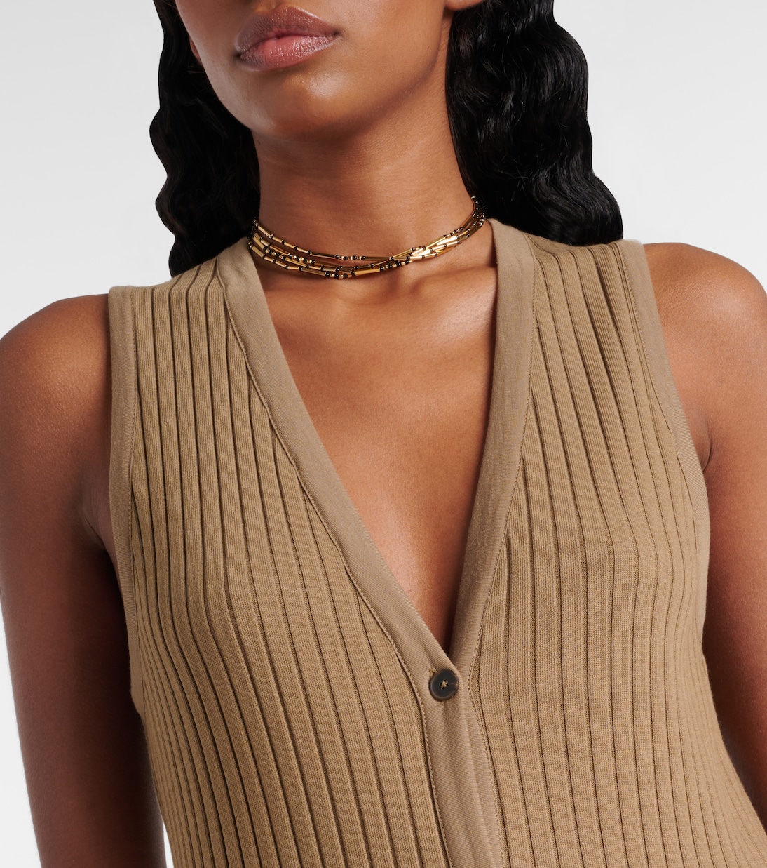 Ribbed-knit midi dress | Vince