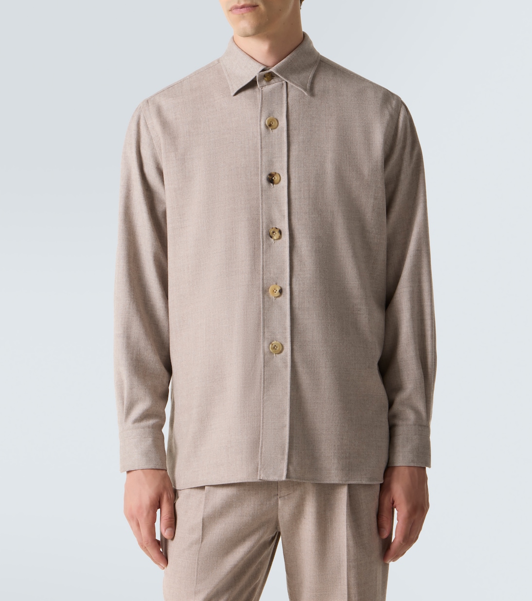 Virgin wool shirt | Rubinacci