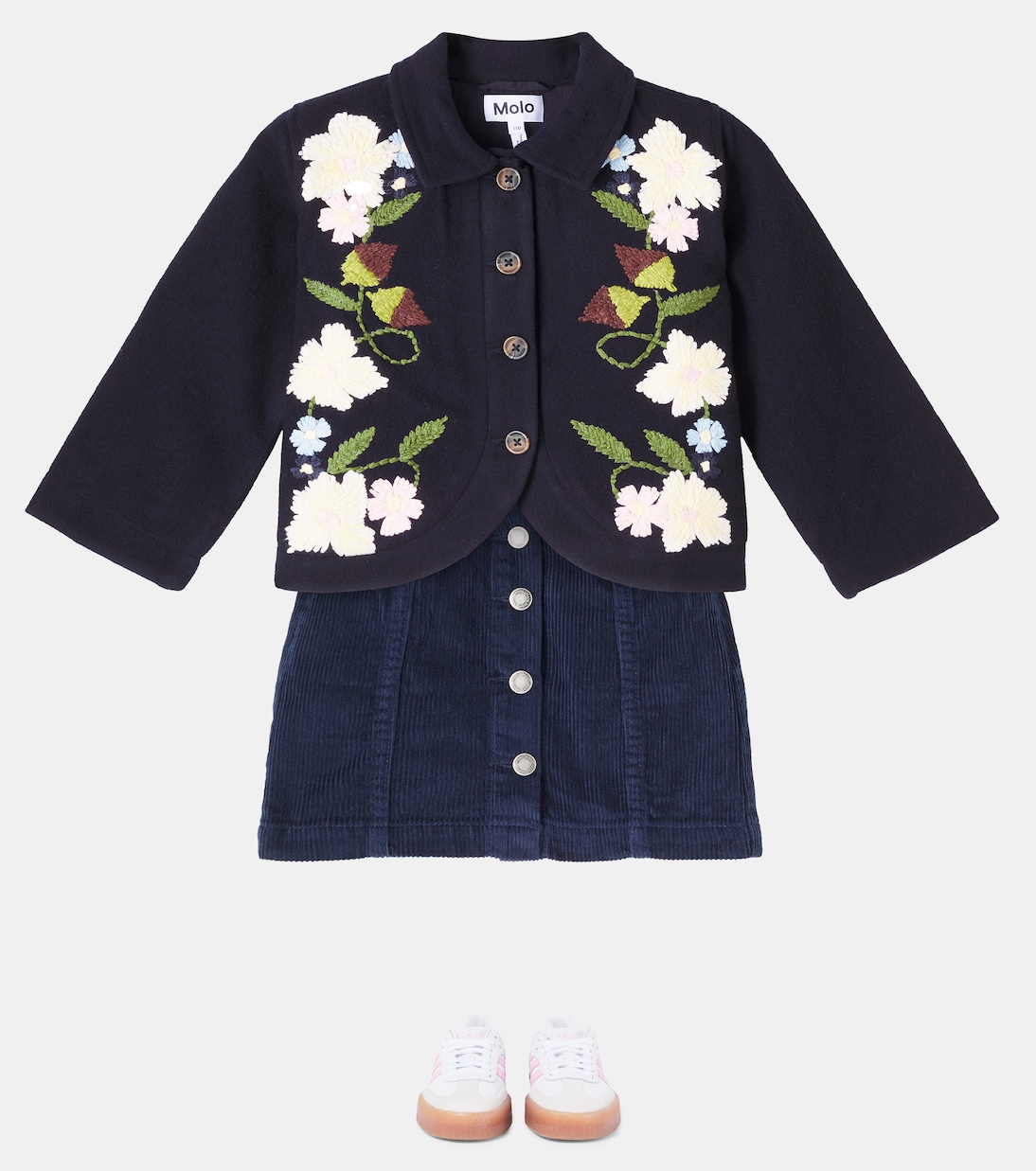 Chaqueta Harmoney en mezcla de lana floral | Molo