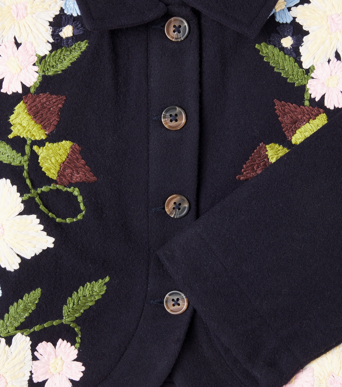 Chaqueta Harmoney en mezcla de lana floral | Molo
