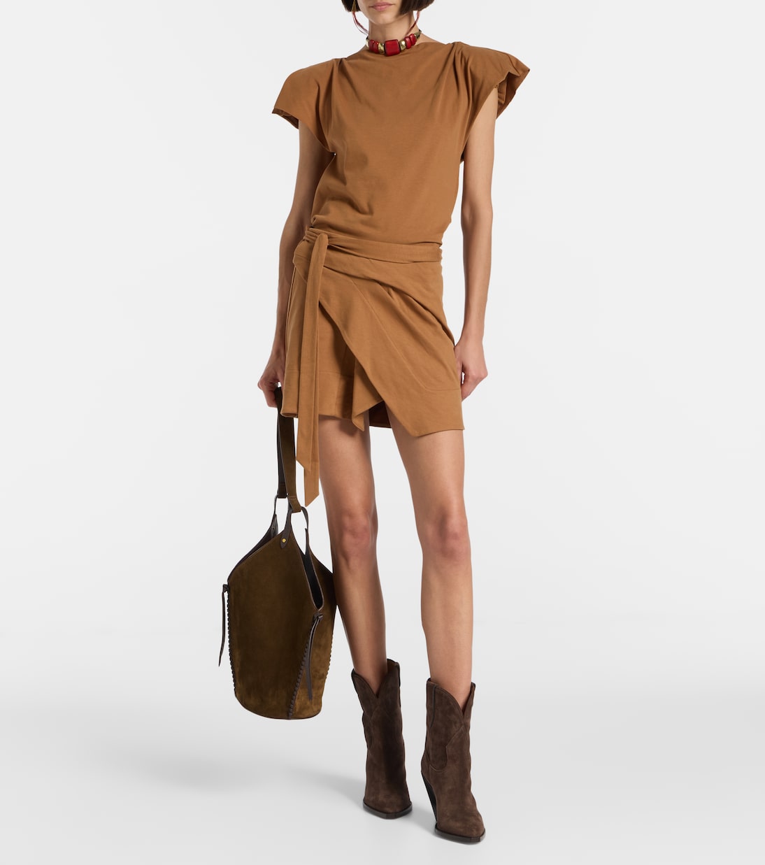 Sebani asymmetric cotton T-shirt | Isabel Marant