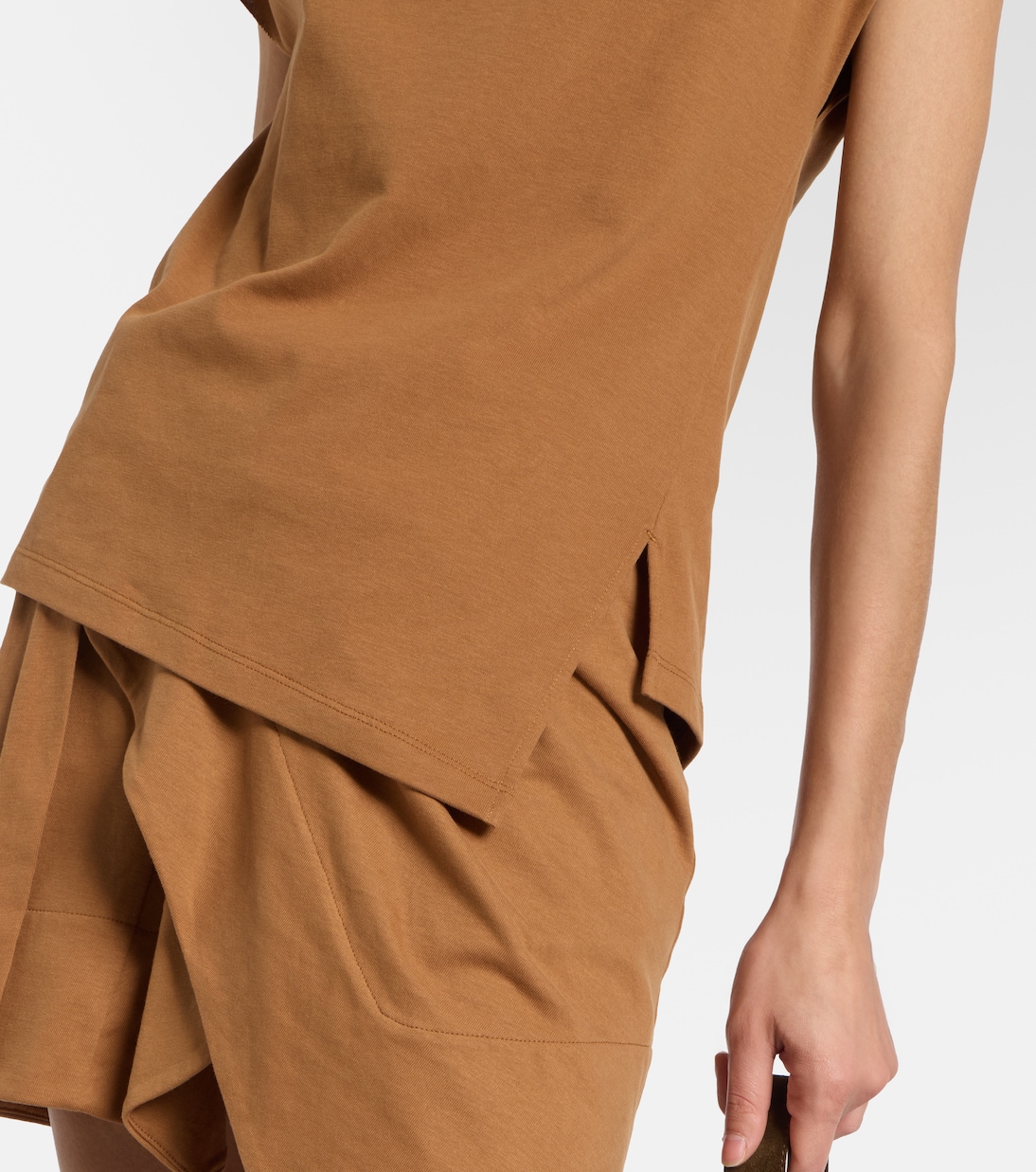 Sebani asymmetric cotton T-shirt | Isabel Marant