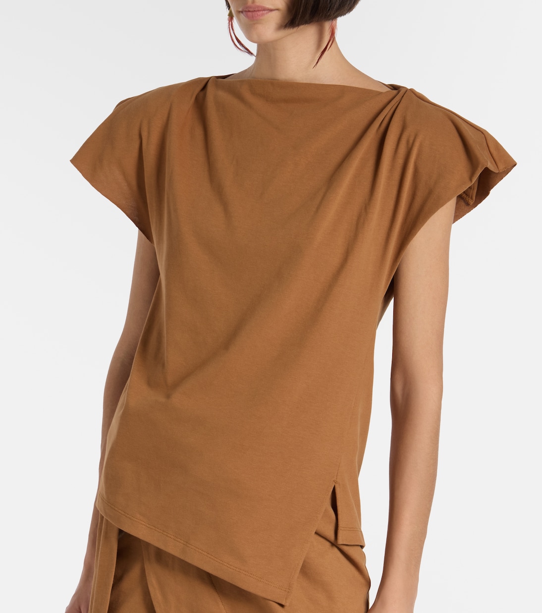 Sebani asymmetric cotton T-shirt | Isabel Marant