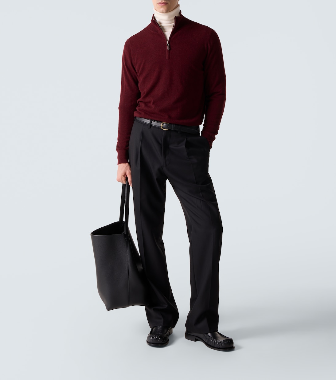 Mr Fenchurch cashmere half-zip sweater | Arch4