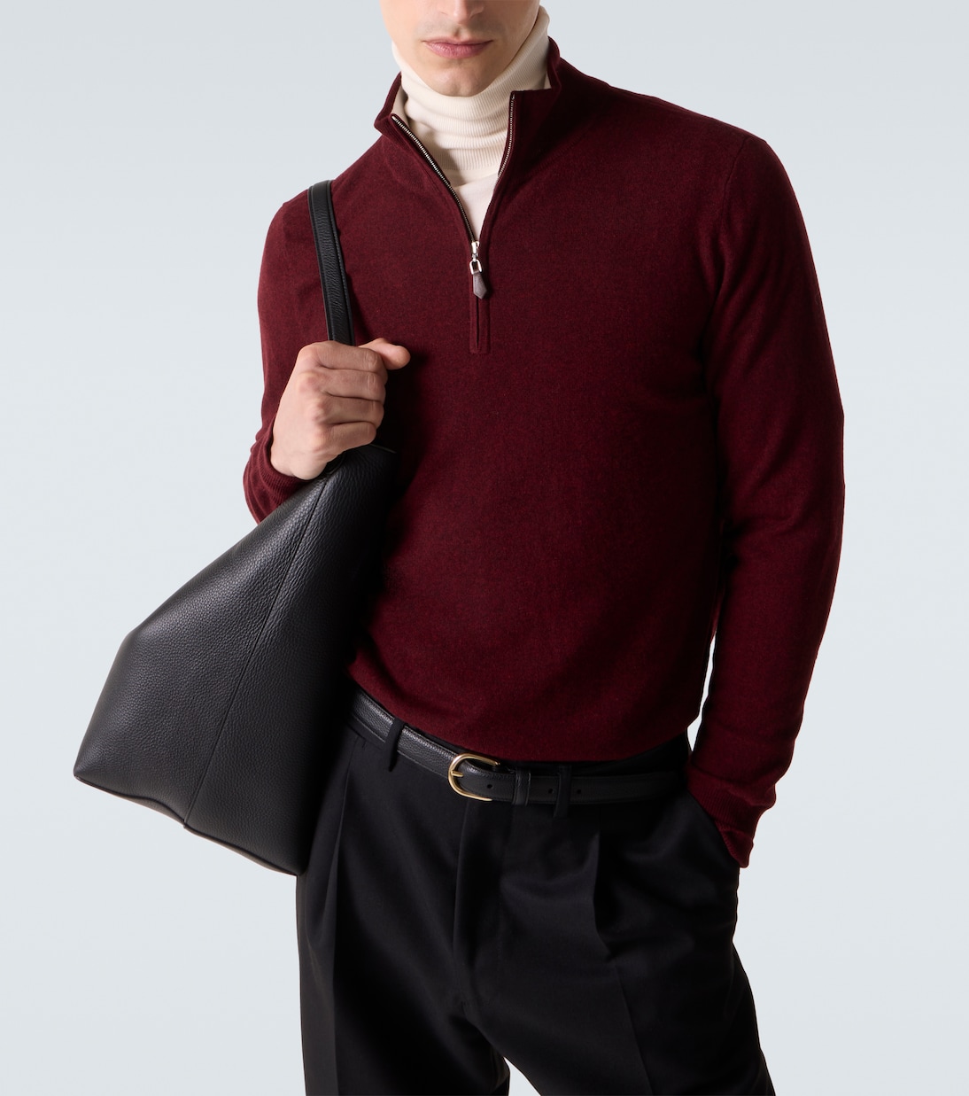 Mr Fenchurch cashmere half-zip sweater | Arch4