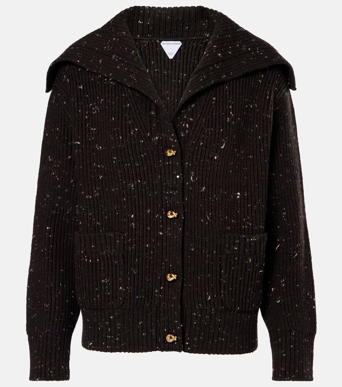 Ribbed-knit wool-blend cardigan | Bottega Veneta