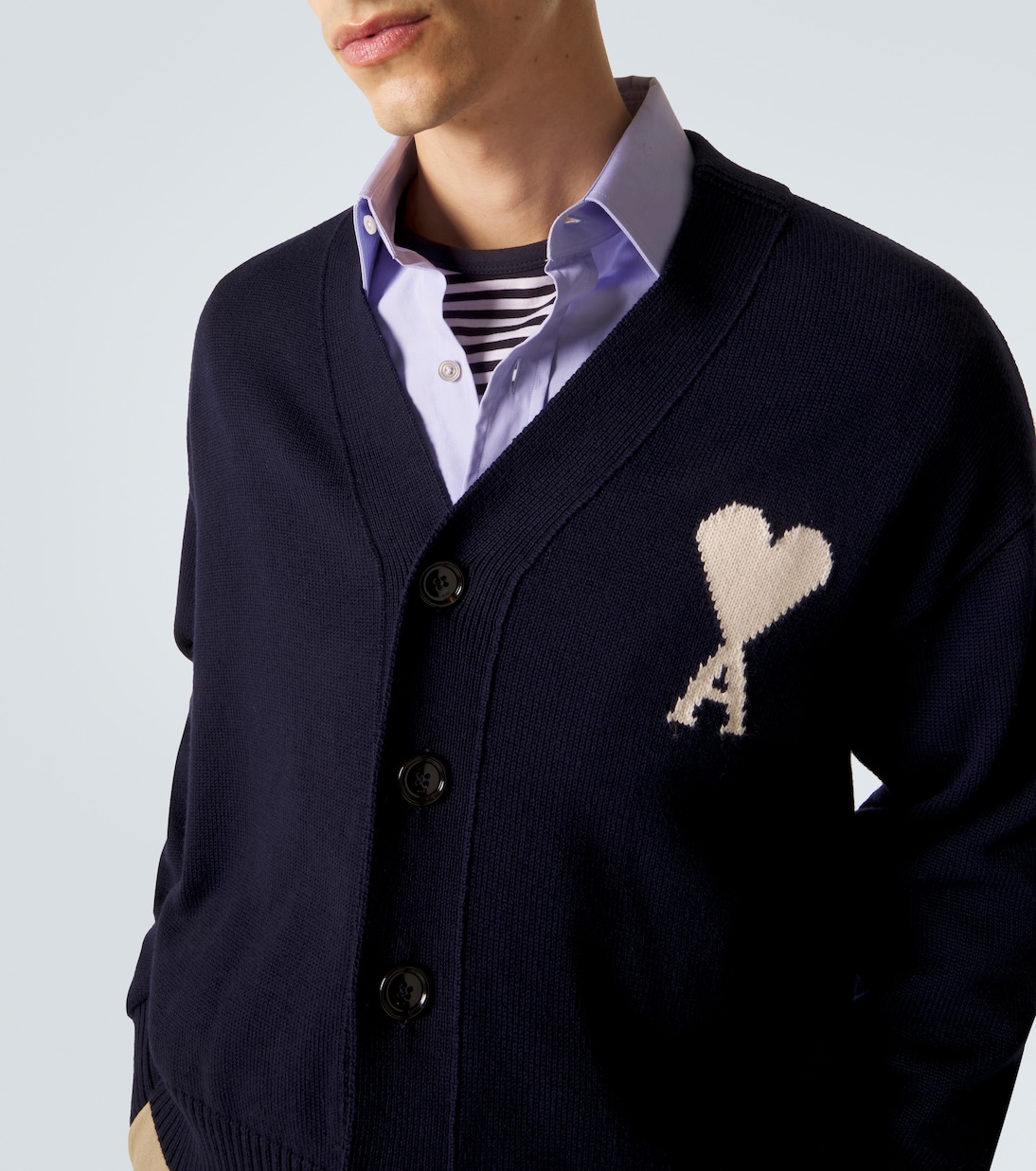 Ami De Cœur wool and cotton cardigan | Ami Paris