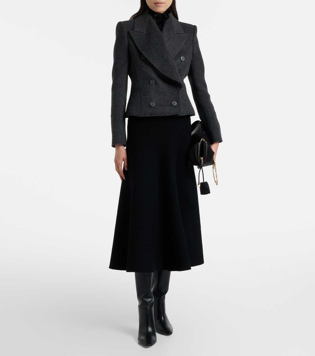 Elise 85 leather mid-calf boots | Gianvito Rossi