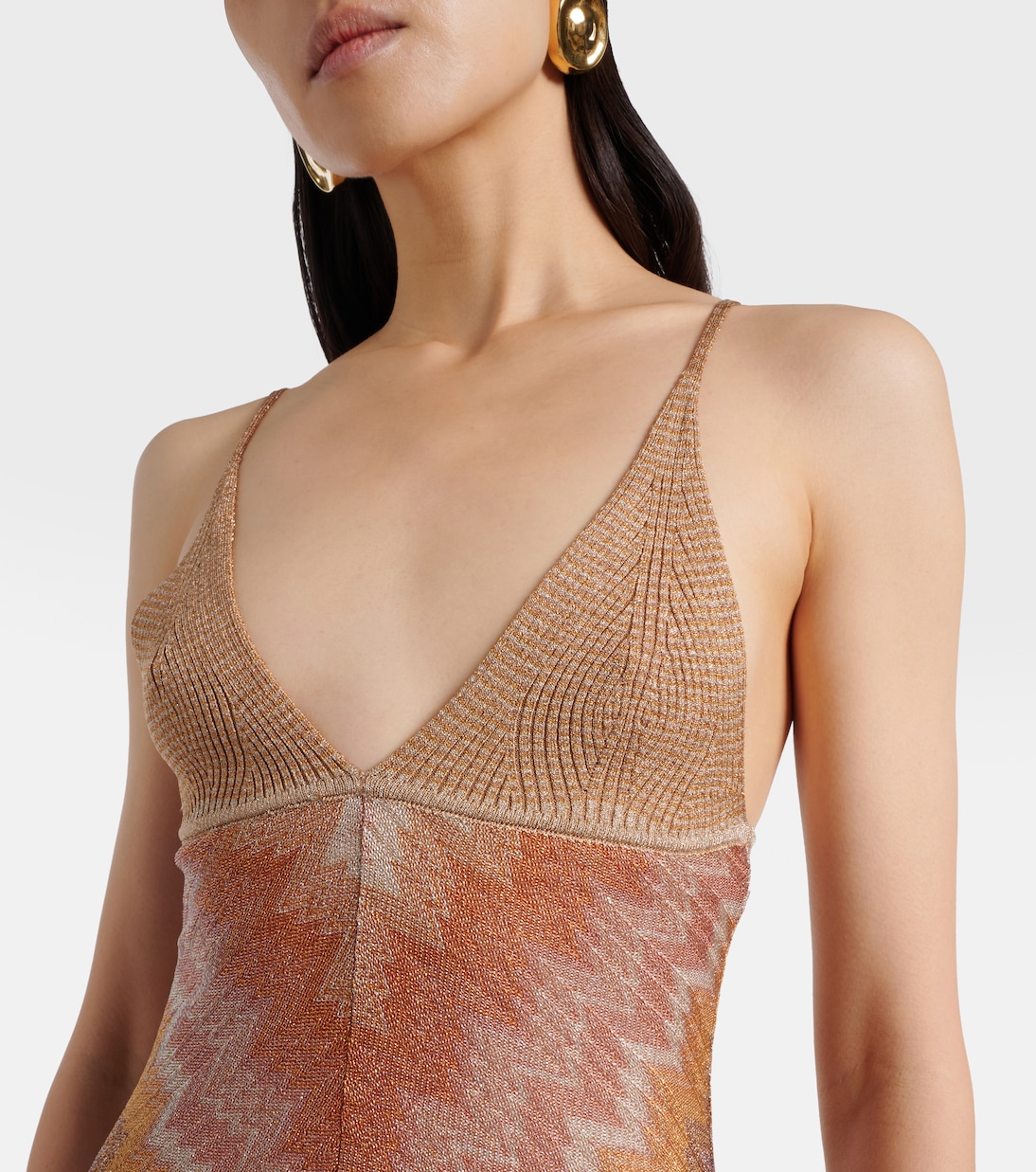 Lamé maxi dress | Missoni