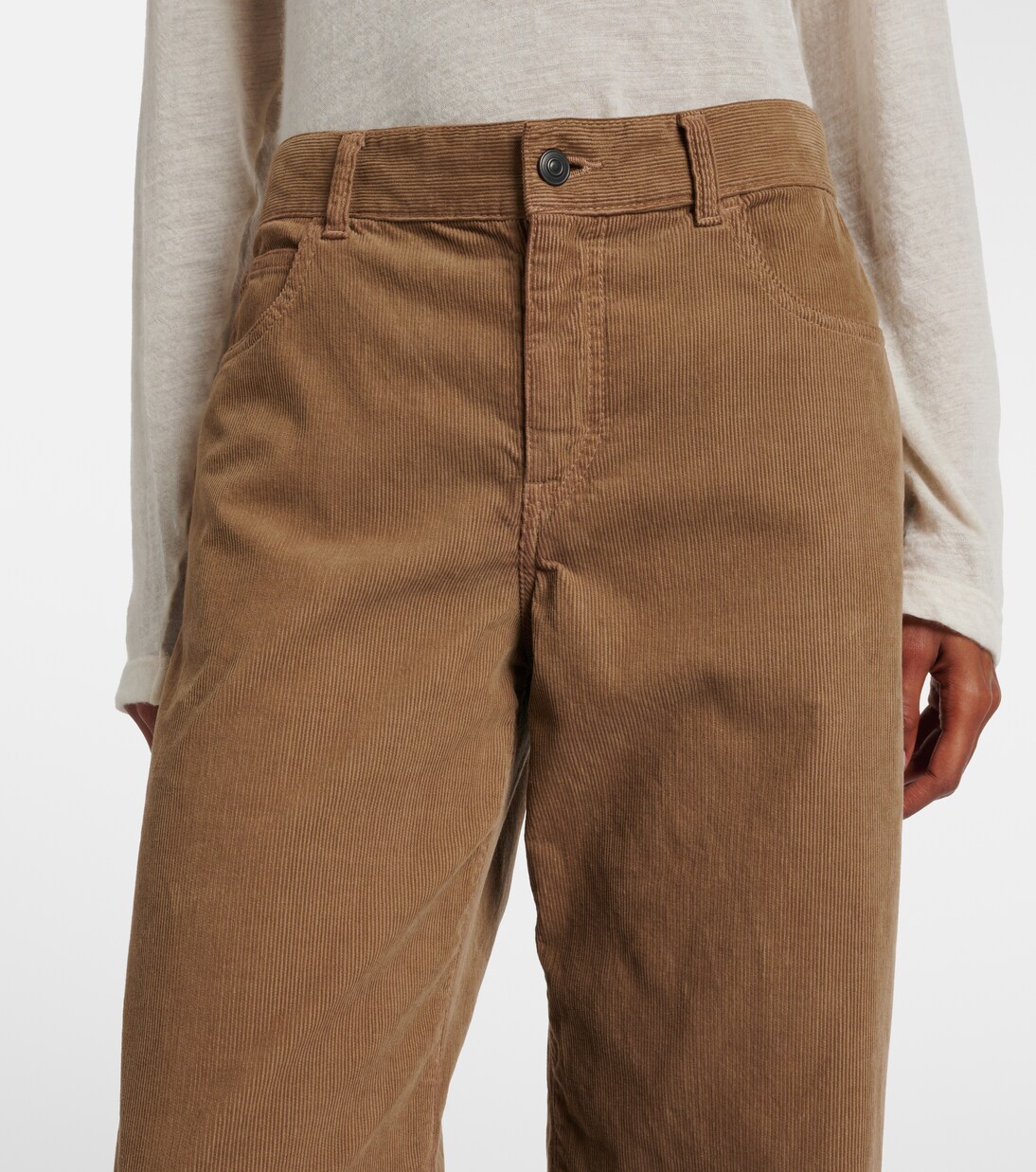 Weite Low-Rise-Hose Eglitta aus Cord | The Row