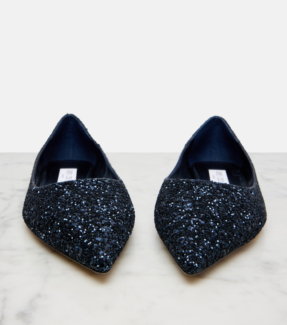 Love glitter ballet flats | Jimmy Choo