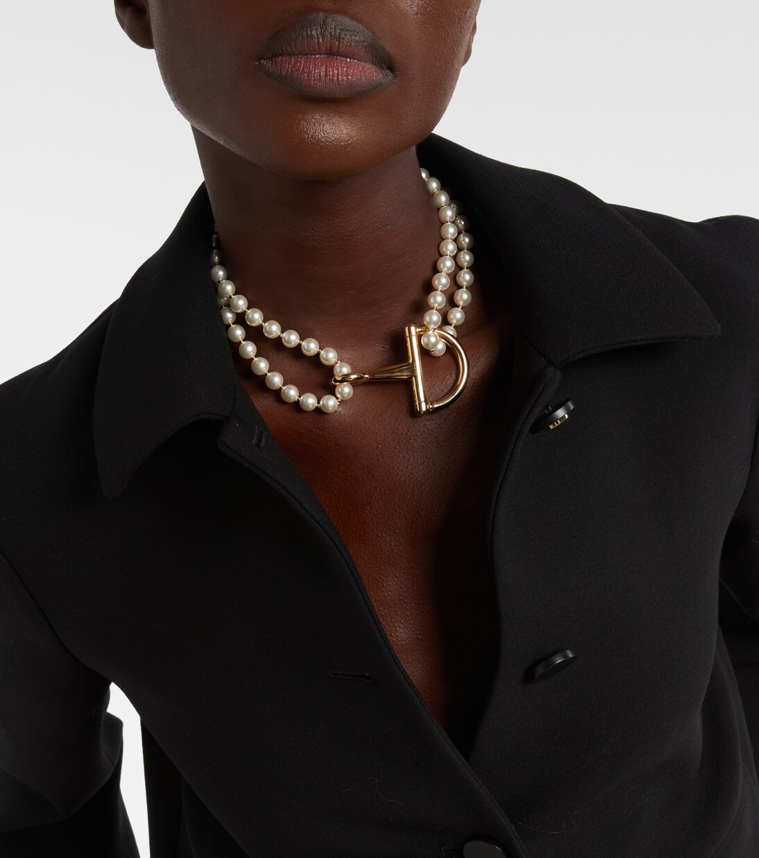 Halskette Half Horsebit aus Zierperlen | Gucci